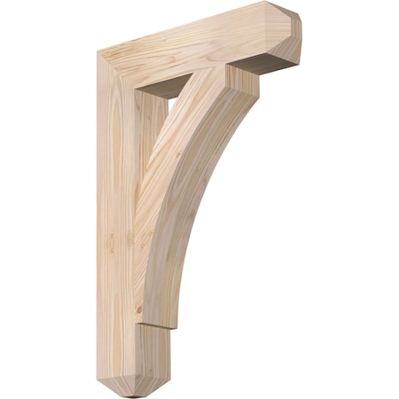 Ekena Millwork Thorton Craftsman Smooth Bracket, Douglas Fir, 3 1/2"W x 16"D x 24"H BKT04X16X24THR04SDF